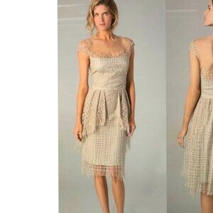 Rare Runway Lela Rose Silk Knee-Length Dress Size: S/M | US 6